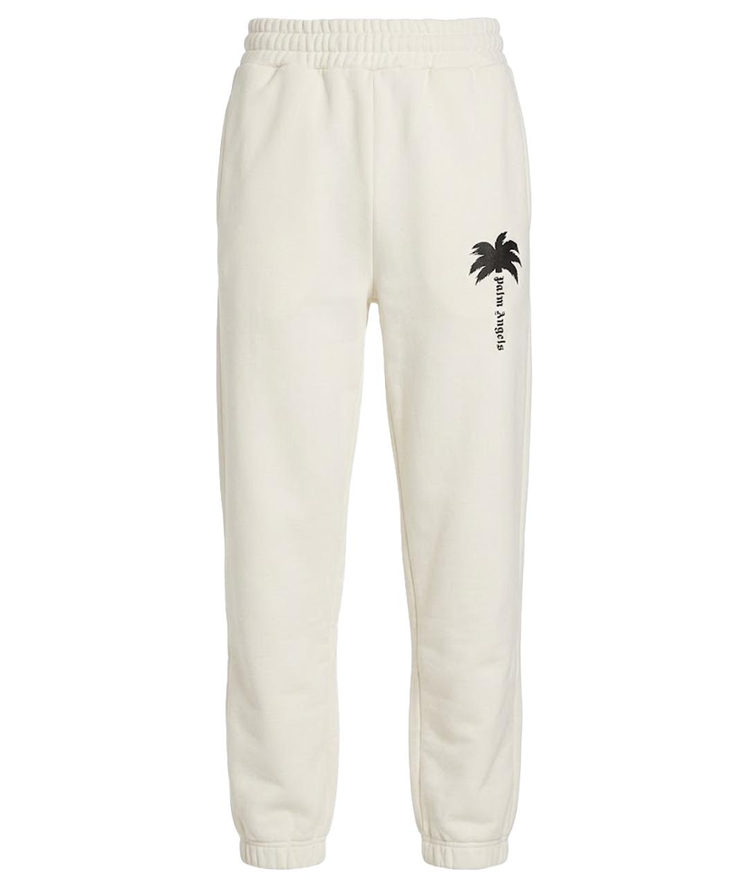 PALM ANGELS Белые хлопковые спортивные брюки и шорты, фото 1