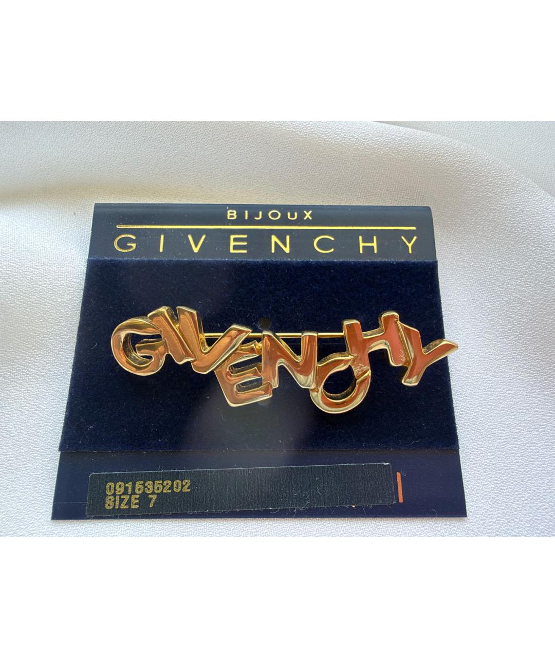 GIVENCHY Золотая позолоченная булавка / брошь, фото 7