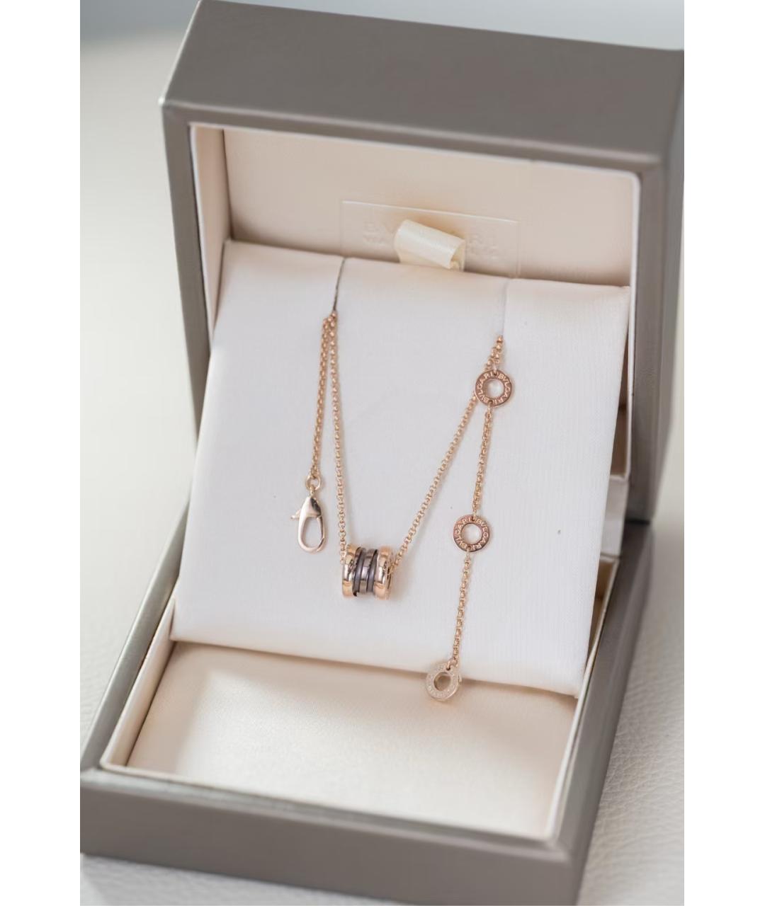 BVLGARI Золотое колье из розового золота, фото 3