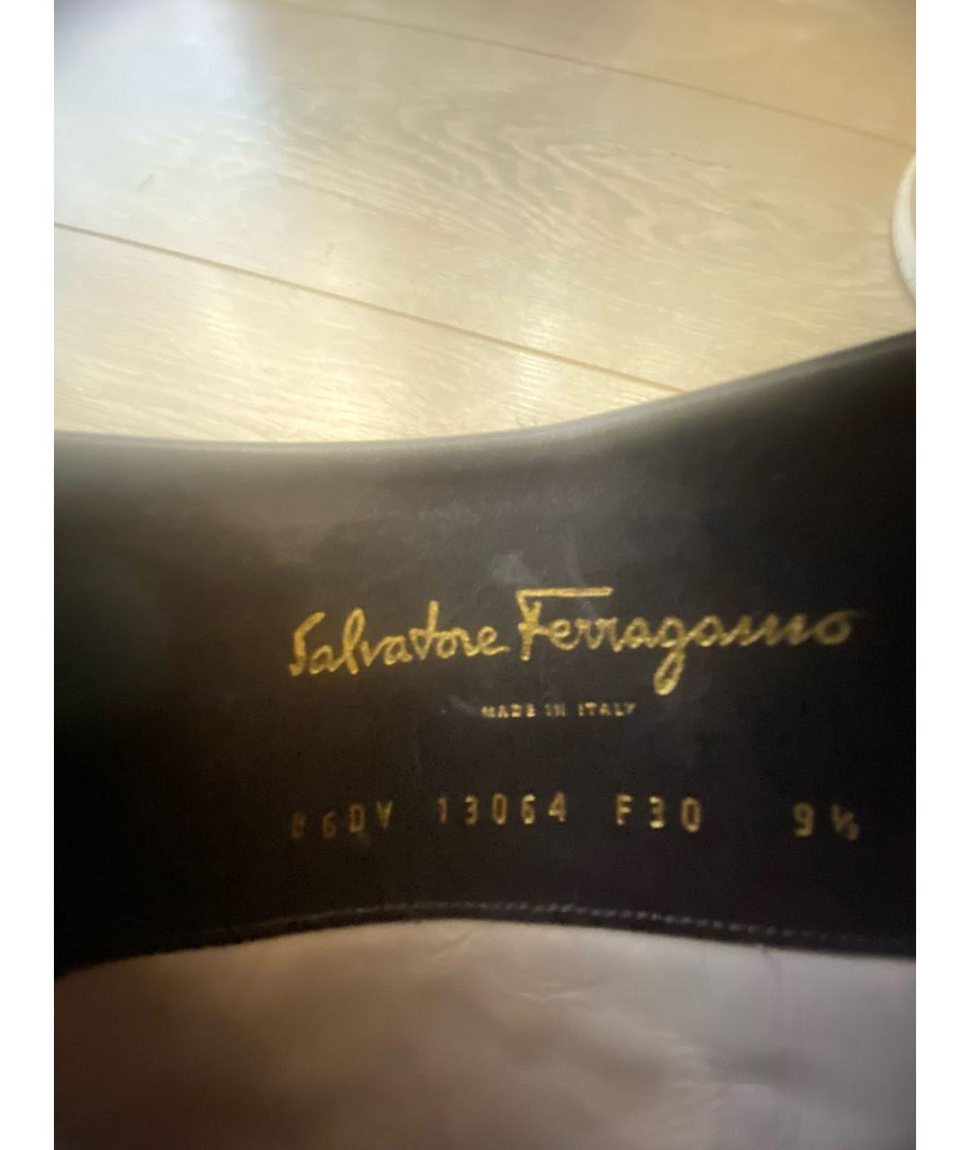 FERRAGAMO Коричневые кожаные сапоги, фото 6