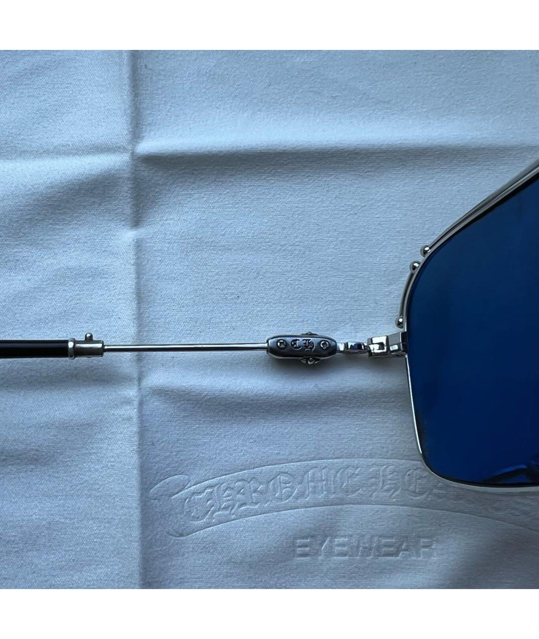 CHROME HEARTS Серебряные металлические солнцезащитные очки, фото 4