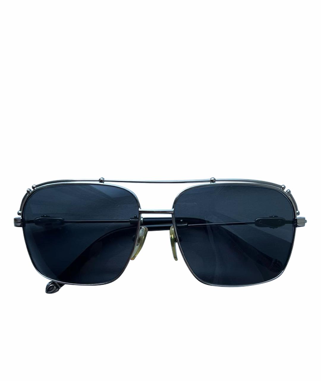 CHROME HEARTS Серебряные металлические солнцезащитные очки, фото 1