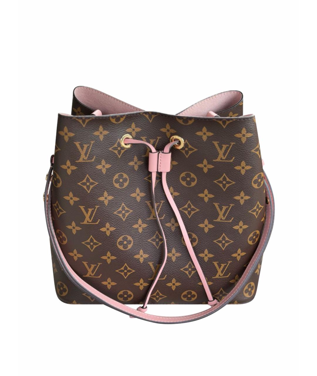 LOUIS VUITTON Коричневая сумка через плечо из канвы, фото 1