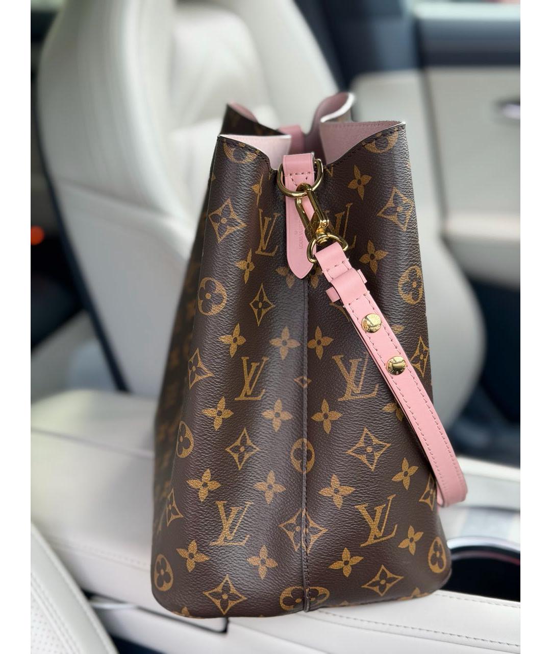 LOUIS VUITTON Коричневая сумка через плечо из канвы, фото 2