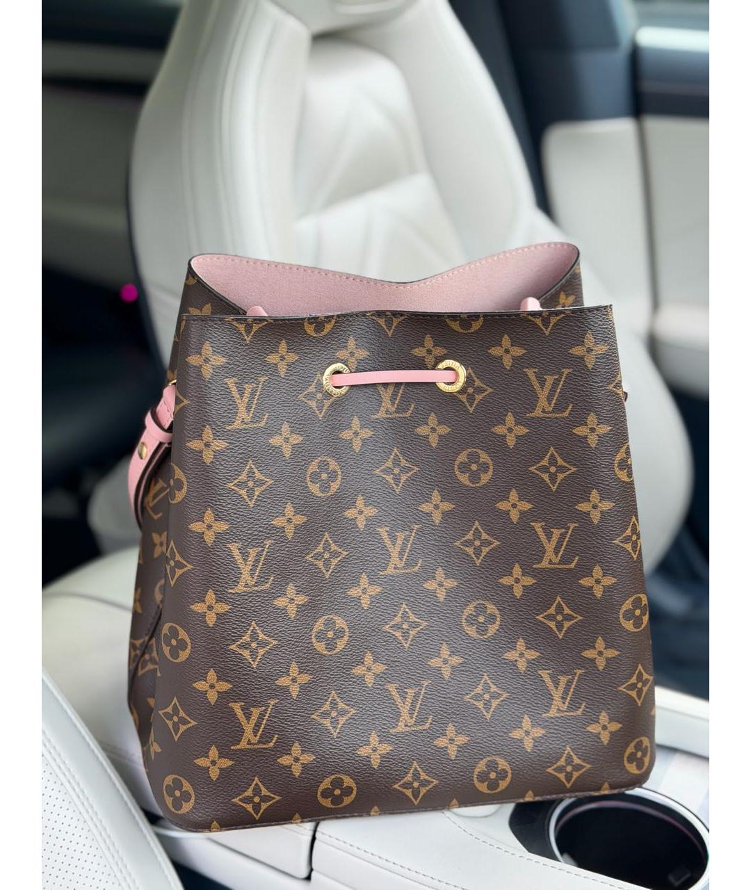 LOUIS VUITTON Коричневая сумка через плечо из канвы, фото 3