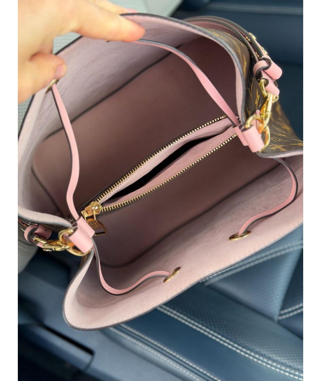 LOUIS VUITTON Коричневая сумка через плечо из канвы, фото 4