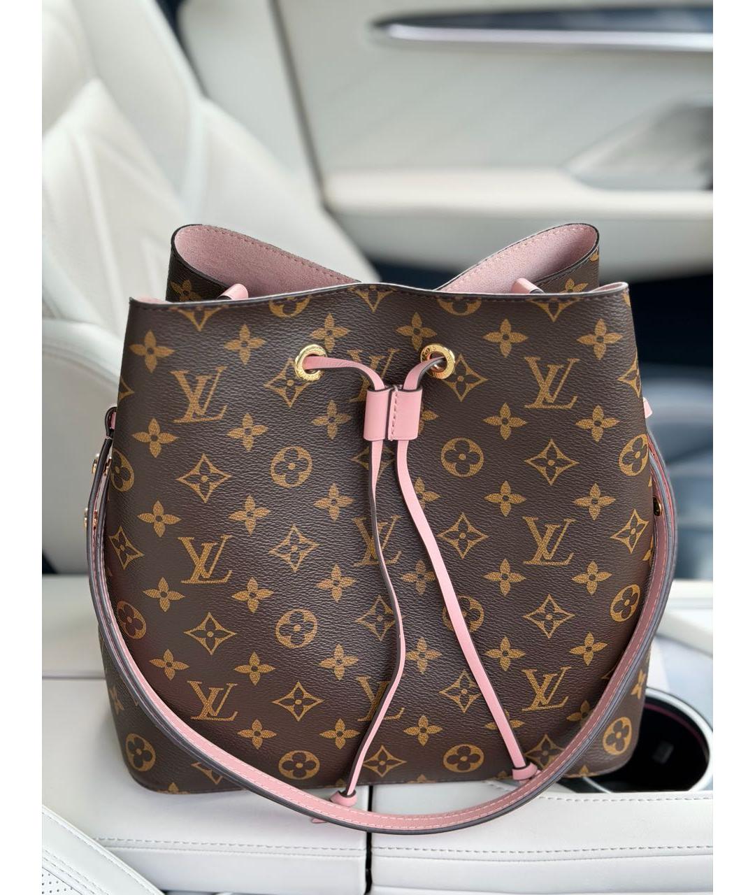 LOUIS VUITTON Коричневая сумка через плечо из канвы, фото 9