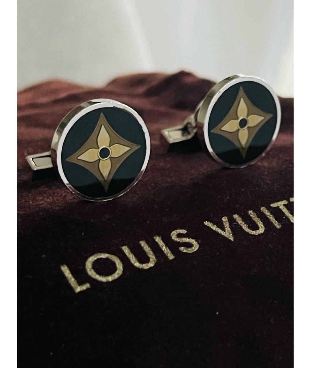 LOUIS VUITTON Серебряные серебряные запонки, фото 7