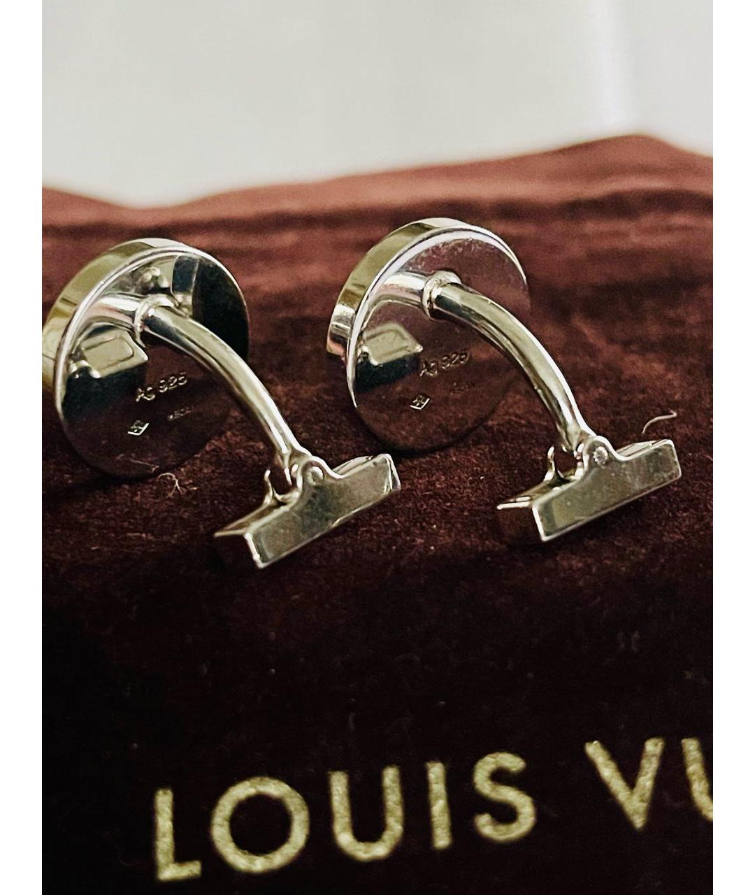 LOUIS VUITTON Серебряные серебряные запонки, фото 5