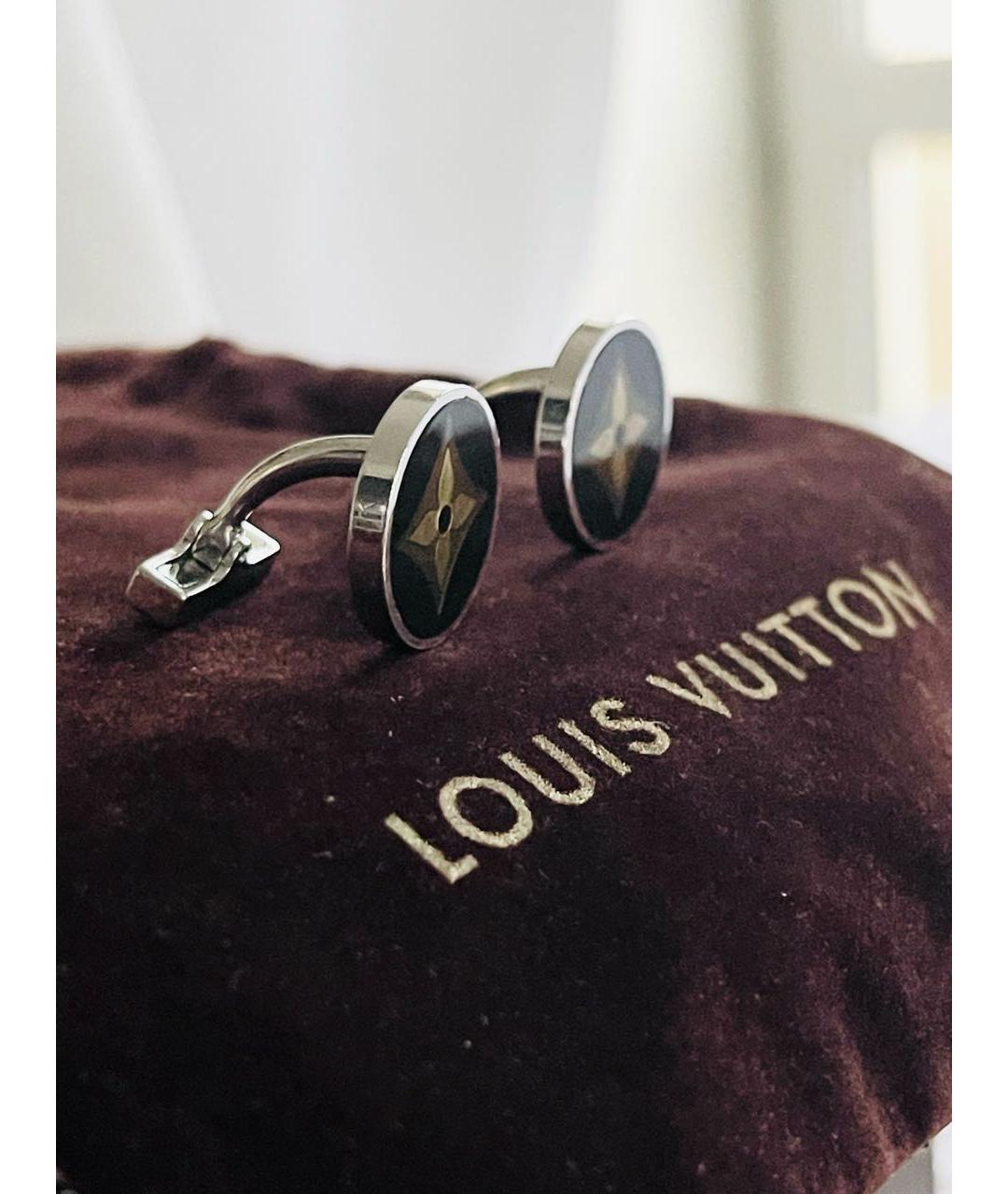 LOUIS VUITTON Серебряные серебряные запонки, фото 3