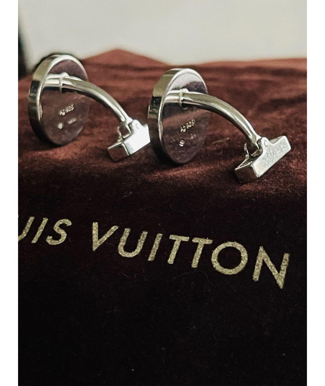 LOUIS VUITTON Серебряные серебряные запонки, фото 4