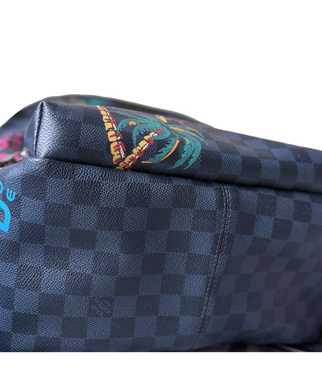 LOUIS VUITTON Темно-синий рюкзак из канвы, фото 6
