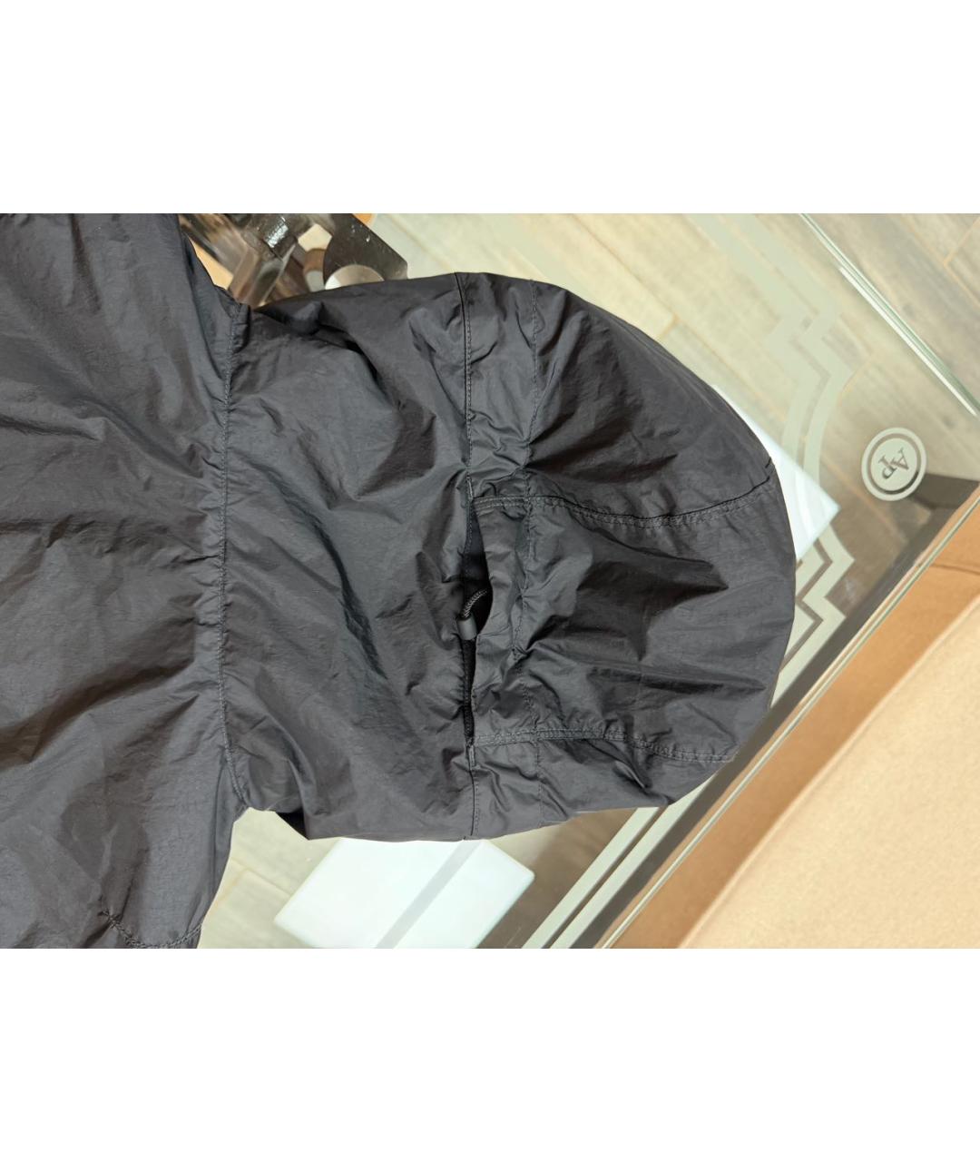 STONE ISLAND Черная нейлоновая куртка, фото 5