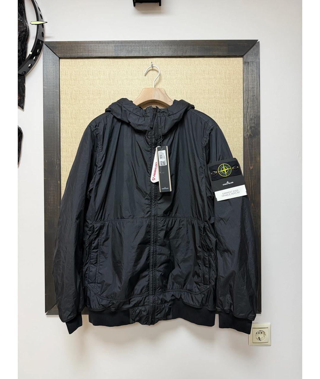 STONE ISLAND Черная нейлоновая куртка, фото 9