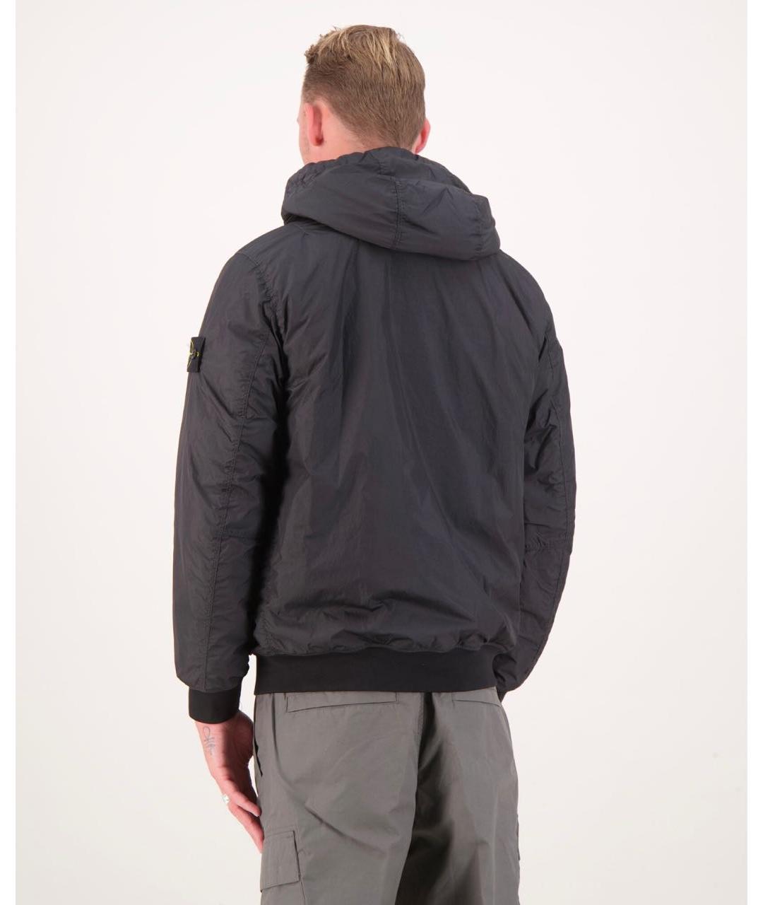 STONE ISLAND Черная нейлоновая куртка, фото 8