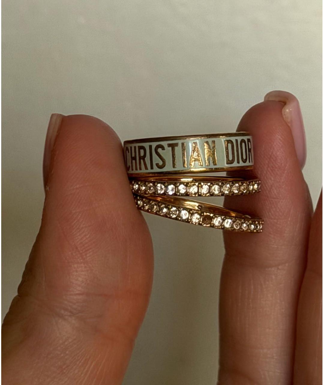 CHRISTIAN DIOR Золотое позолоченное кольцо, фото 4