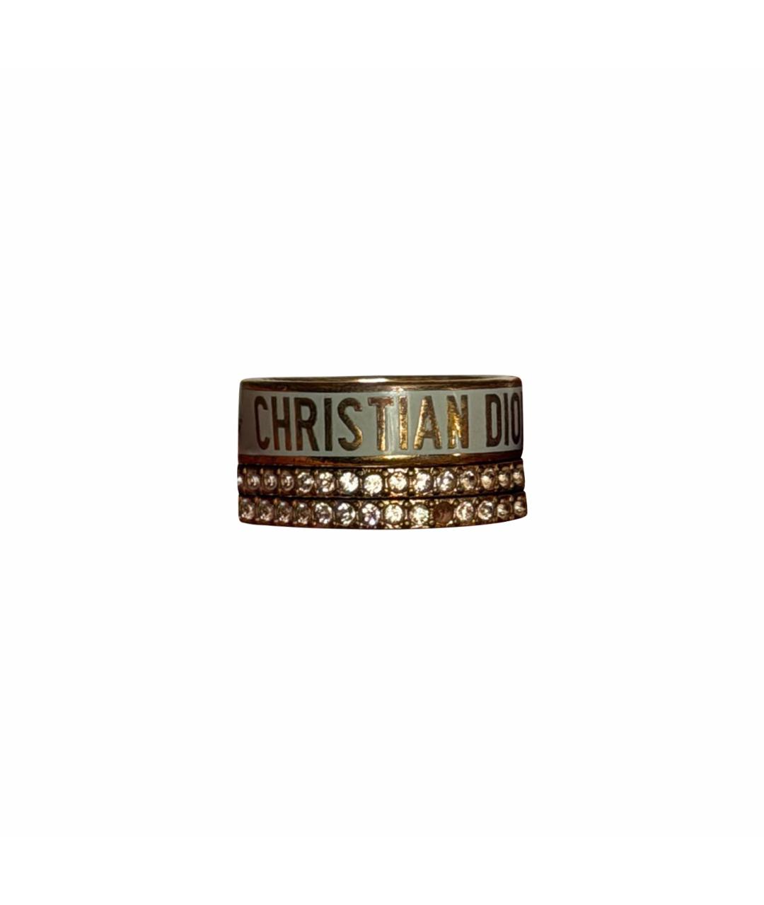 CHRISTIAN DIOR Золотое позолоченное кольцо, фото 1