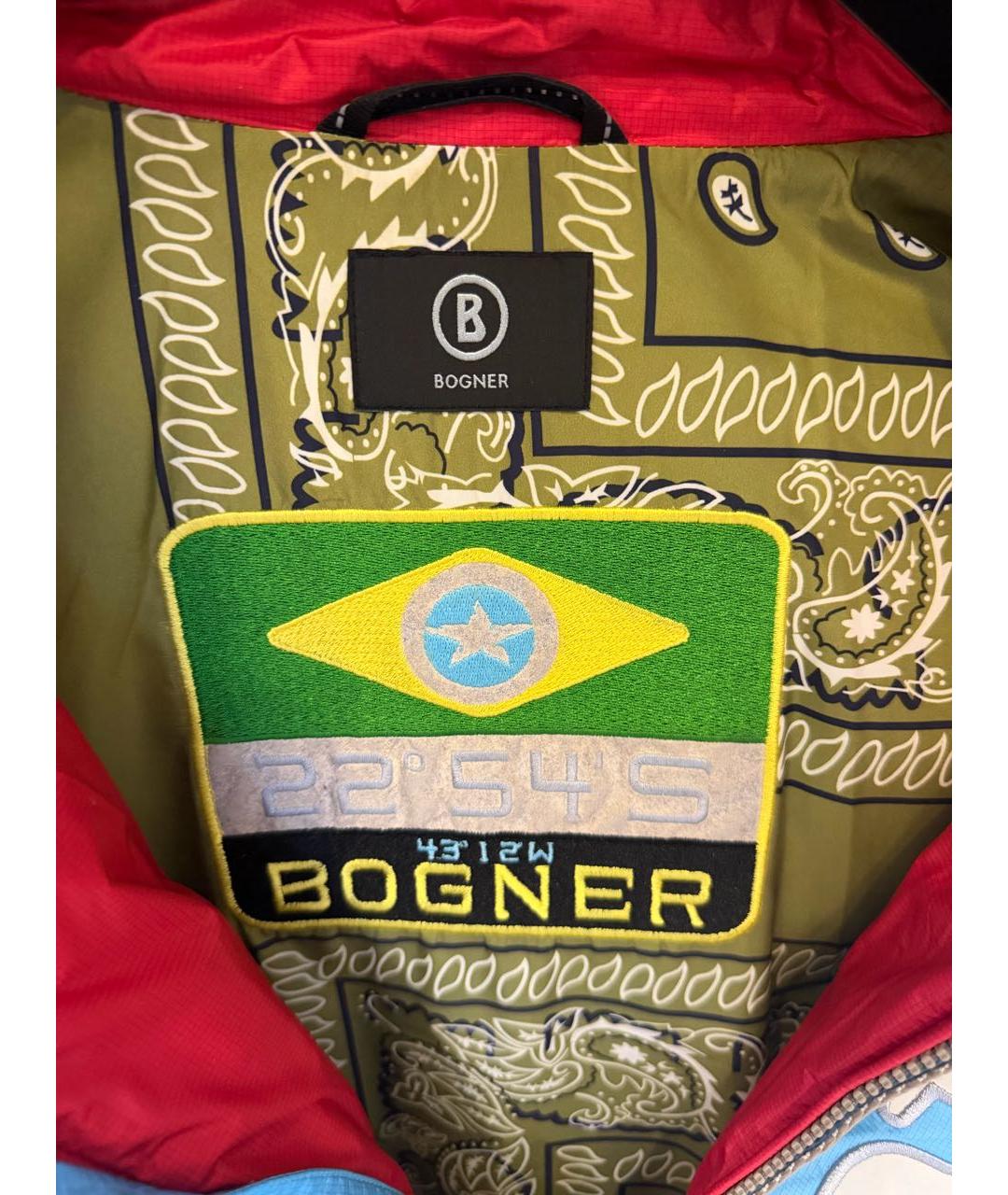BOGNER Красная нейлоновая куртка, фото 2
