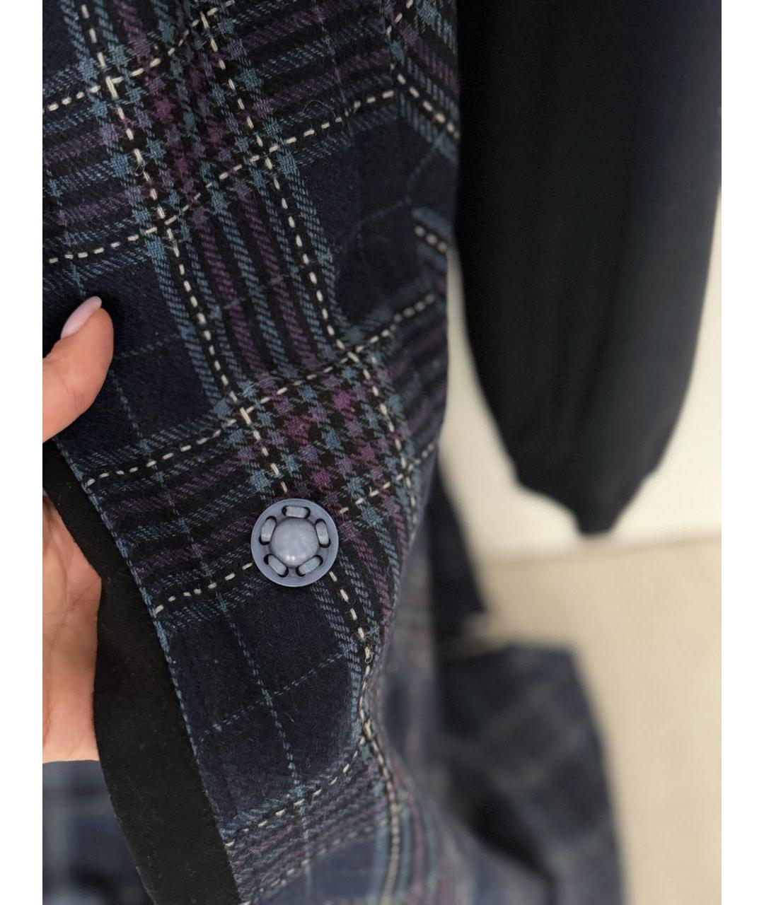 MARC JACOBS Темно-синее шерстяное пальто, фото 4