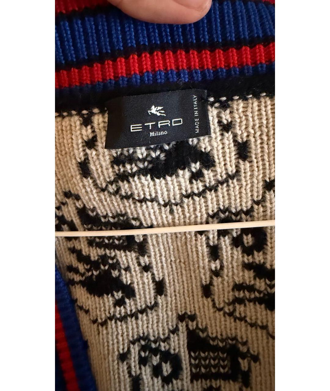 ETRO Мульти шерстяная жилетка, фото 4