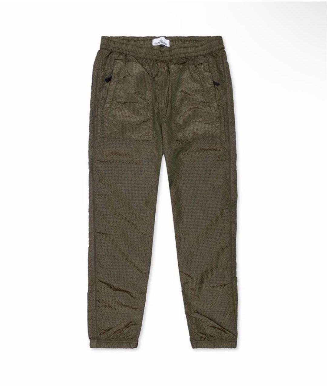 STONE ISLAND Хаки нейлоновые повседневные брюки, фото 8