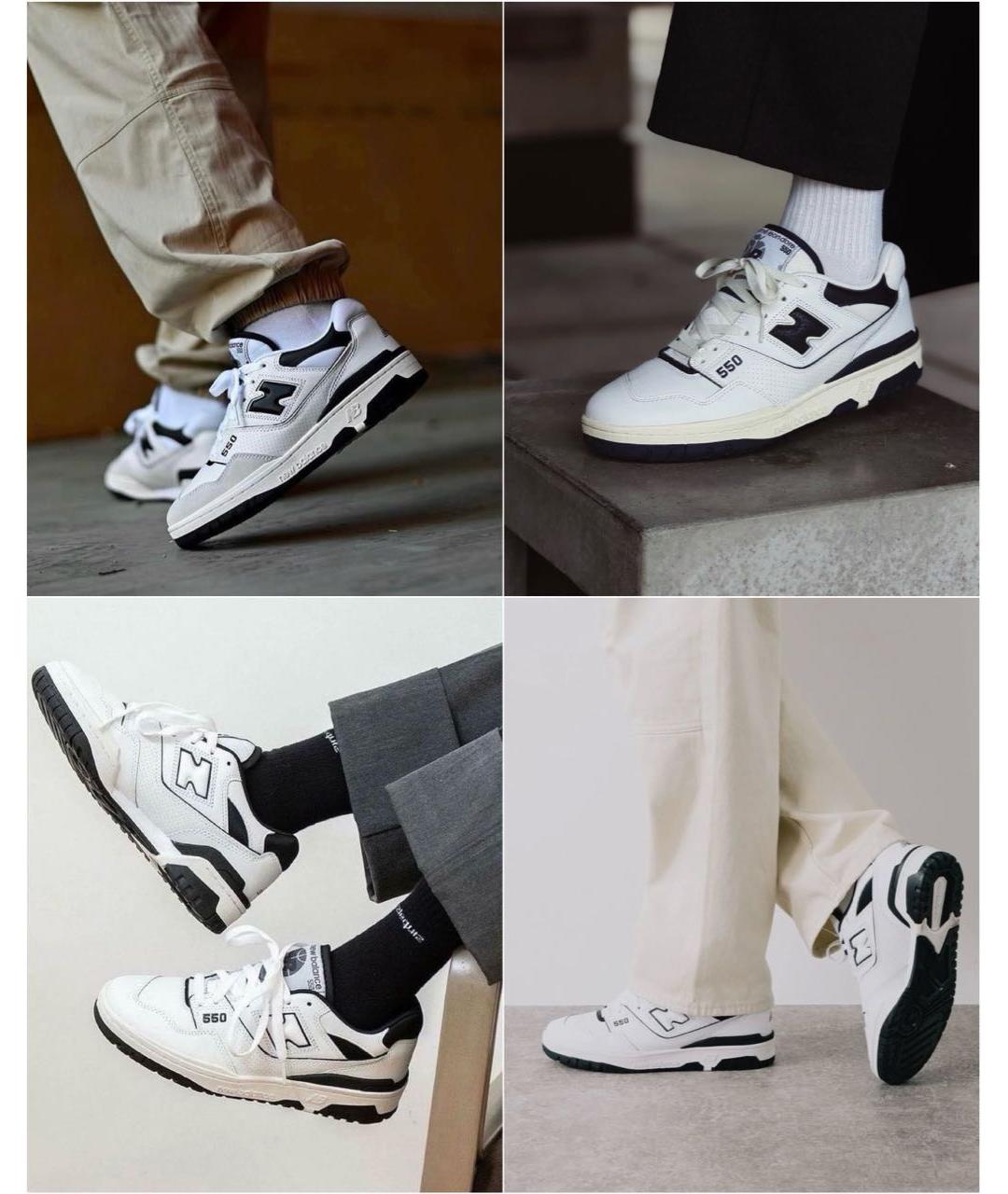 NEW BALANCE Белые кожаные низкие кроссовки / кеды, фото 5