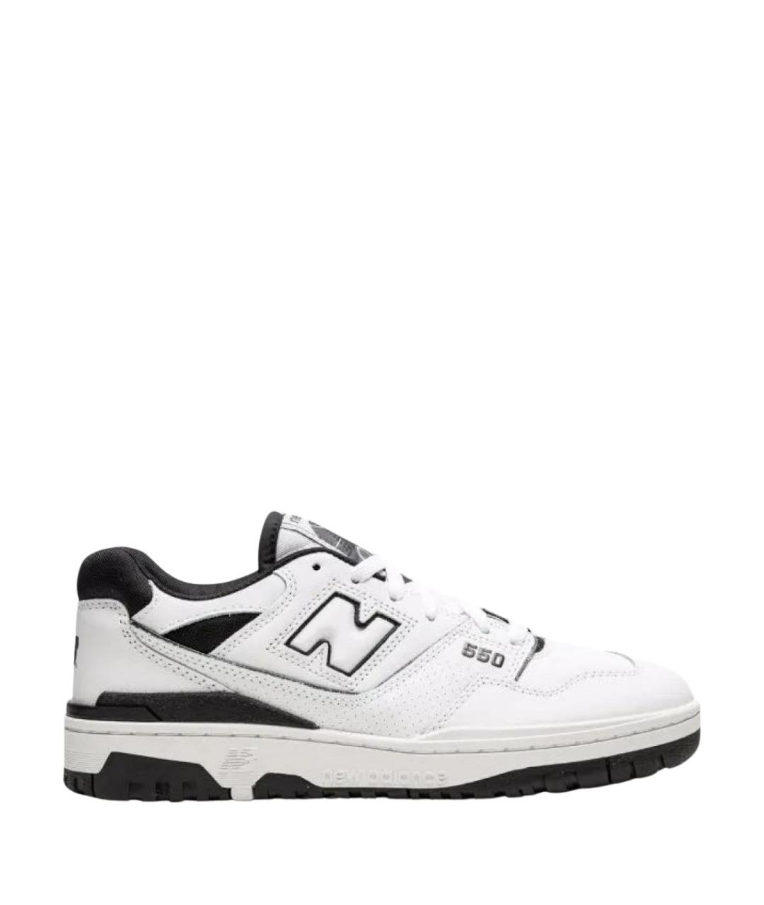 NEW BALANCE Белые кожаные низкие кроссовки / кеды, фото 1