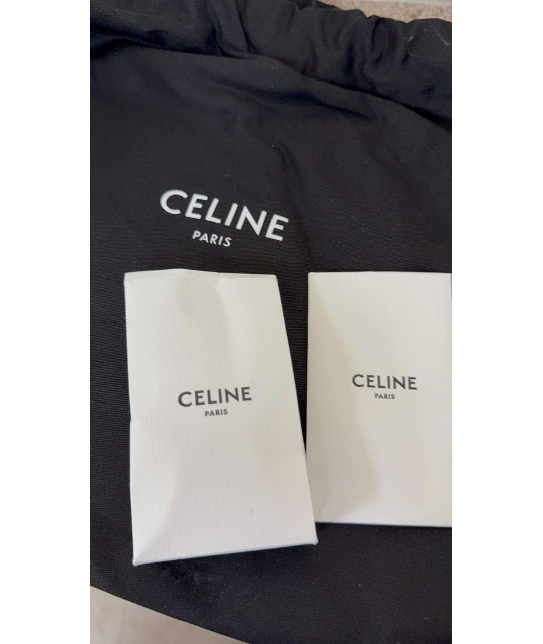 CELINE Белые кожаные кроссовки, фото 6
