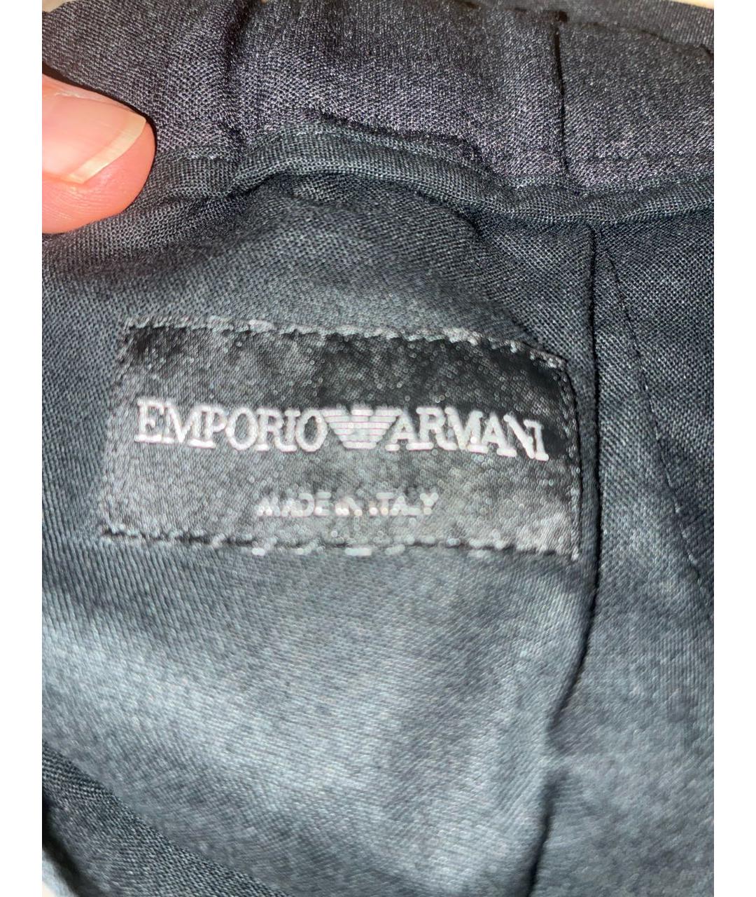 EMPORIO ARMANI Шерстяные повседневные брюки, фото 4