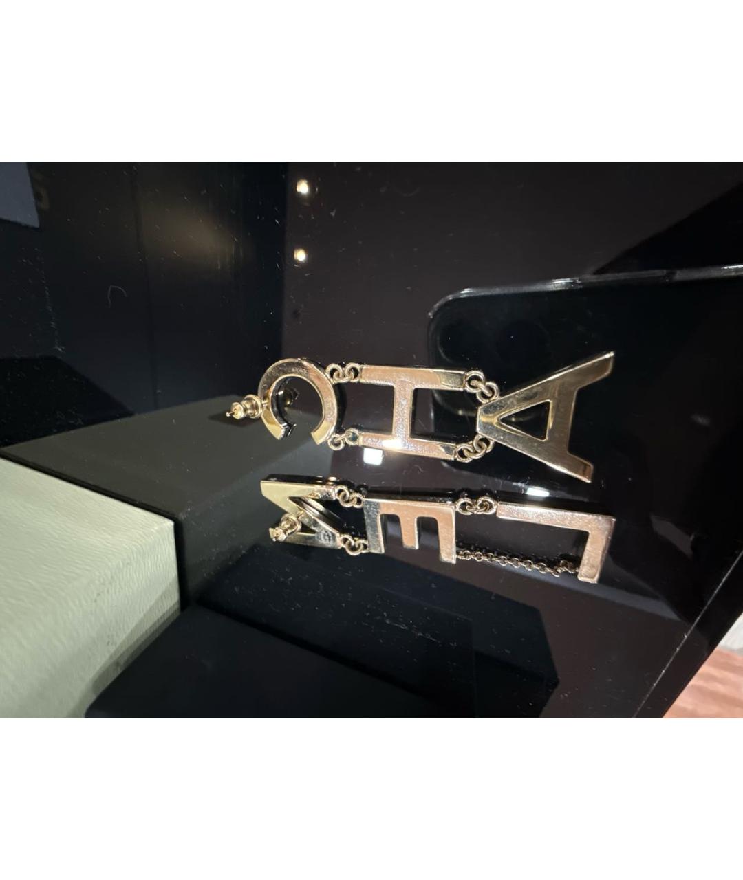 CHANEL Золотые серьги, фото 2