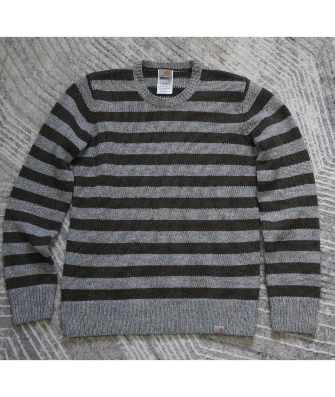 CARHARTT WIP Серый шерстяной джемпер / свитер, фото 7