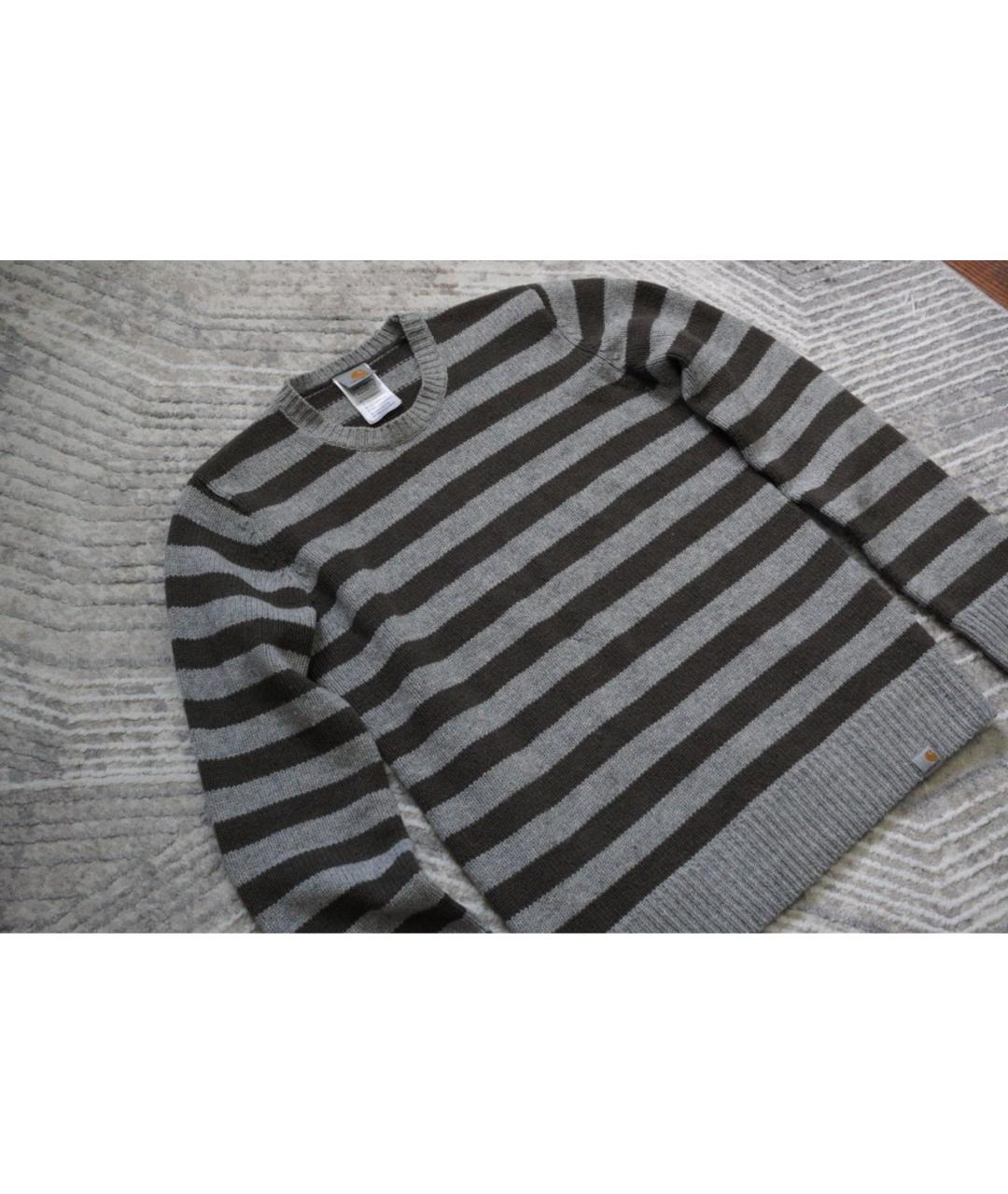 CARHARTT WIP Серый шерстяной джемпер / свитер, фото 2
