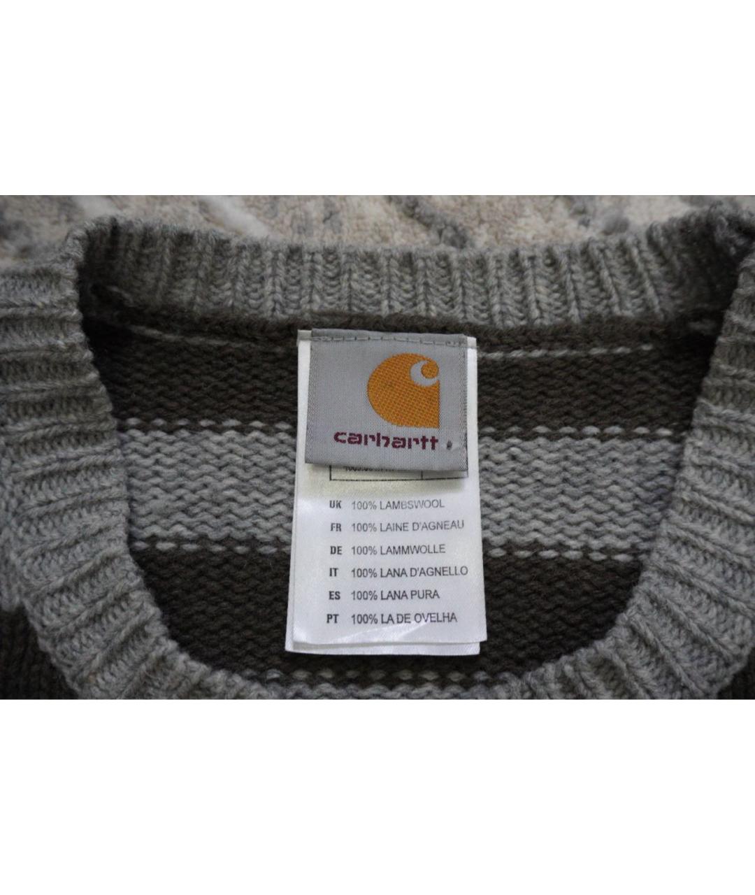 CARHARTT WIP Серый шерстяной джемпер / свитер, фото 5