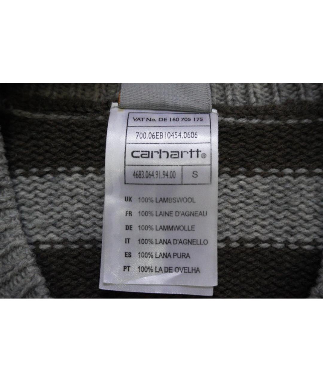 CARHARTT WIP Серый шерстяной джемпер / свитер, фото 6