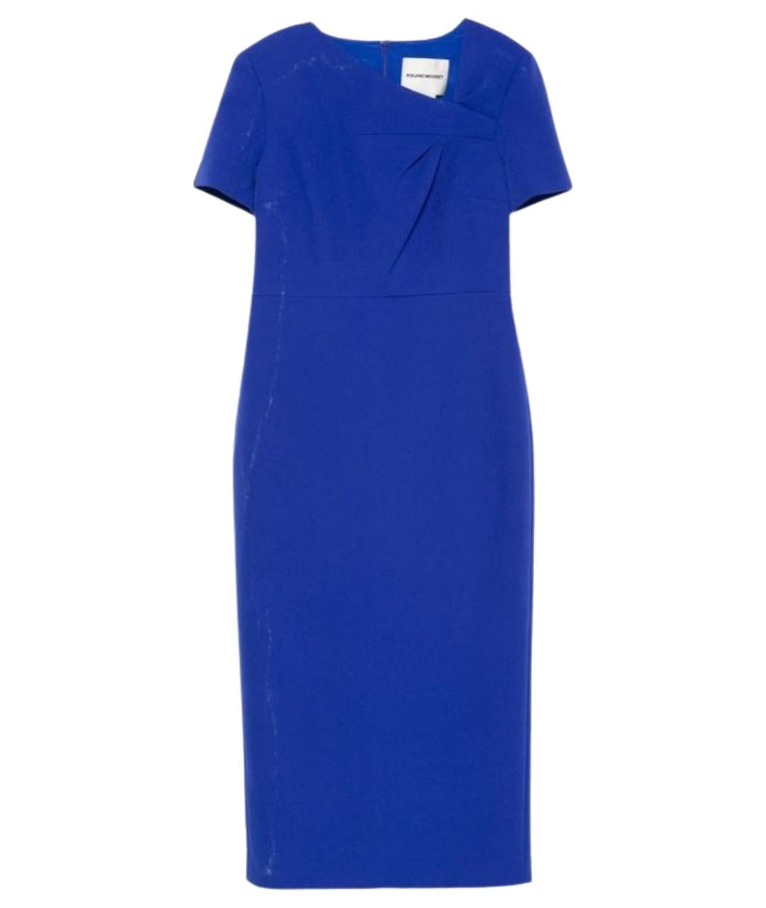 ROLAND MOURET Синее полиэстеровое платье, фото 1