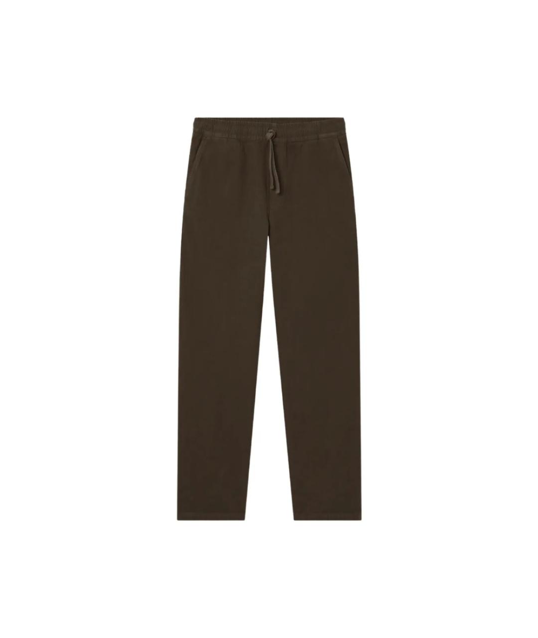A.P.C. Коричневые хлопковые повседневные брюки, фото 2