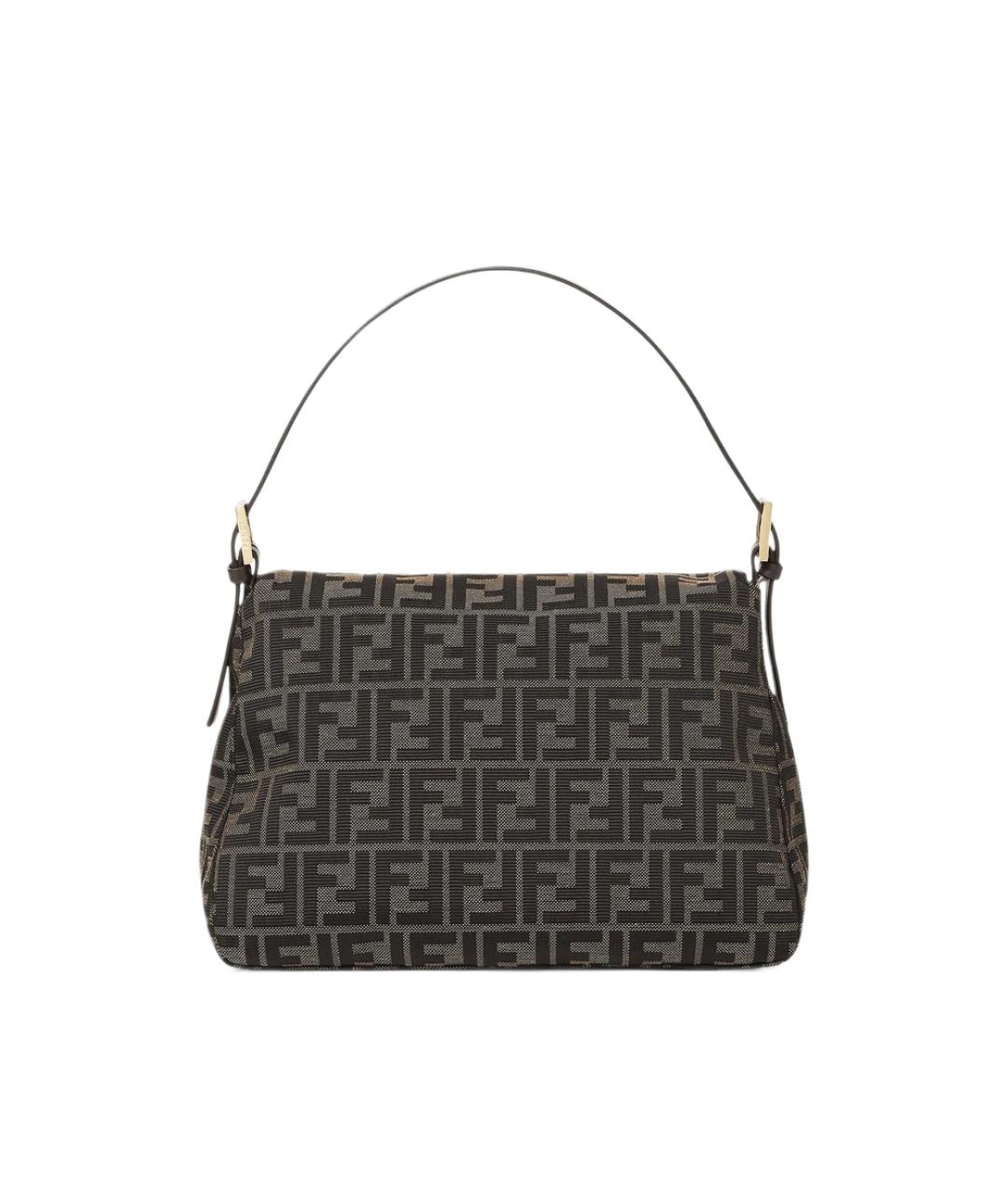 FENDI Коричневая сумка через плечо из канвы, фото 2
