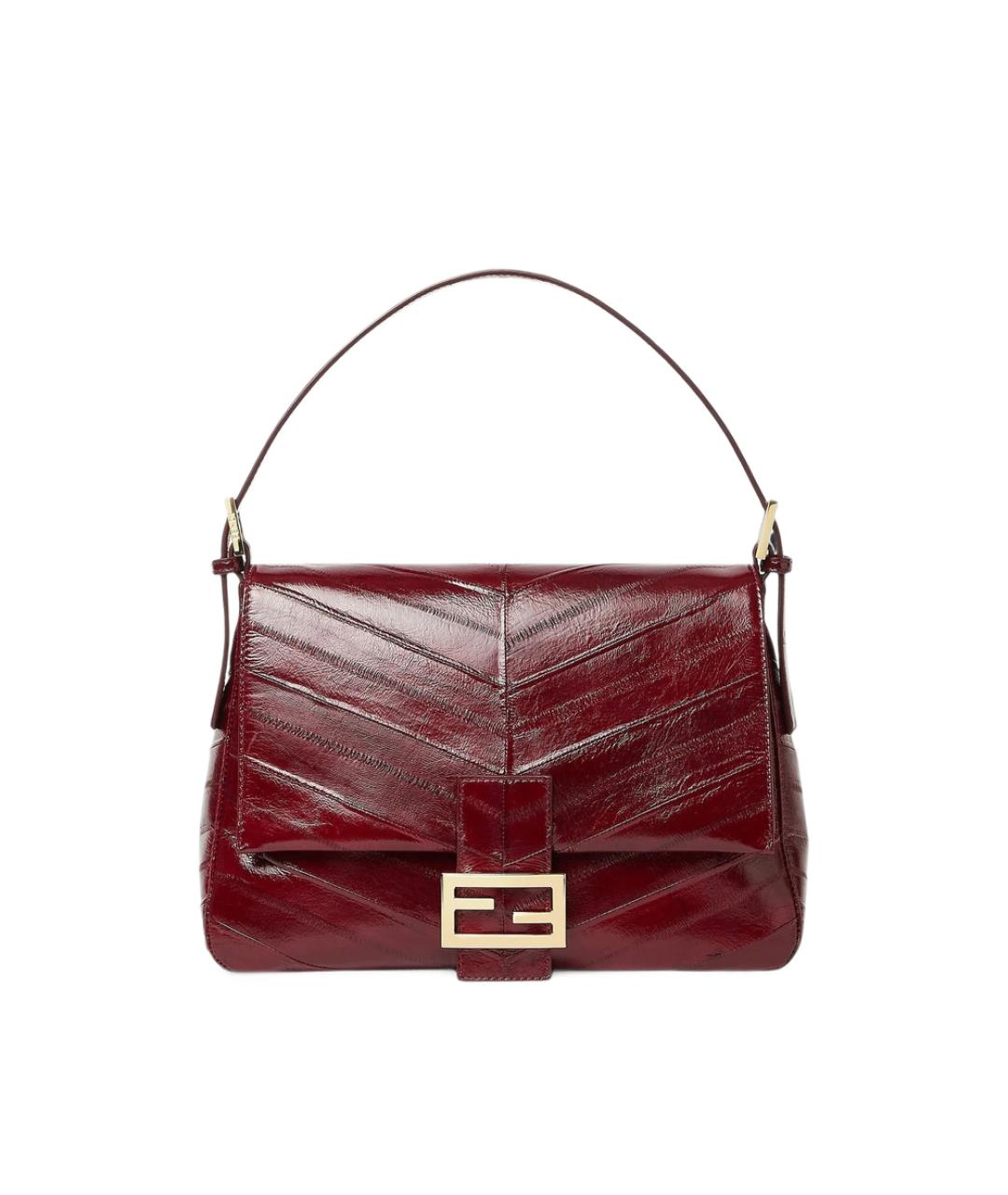 FENDI Бордовая сумка через плечо, фото 6
