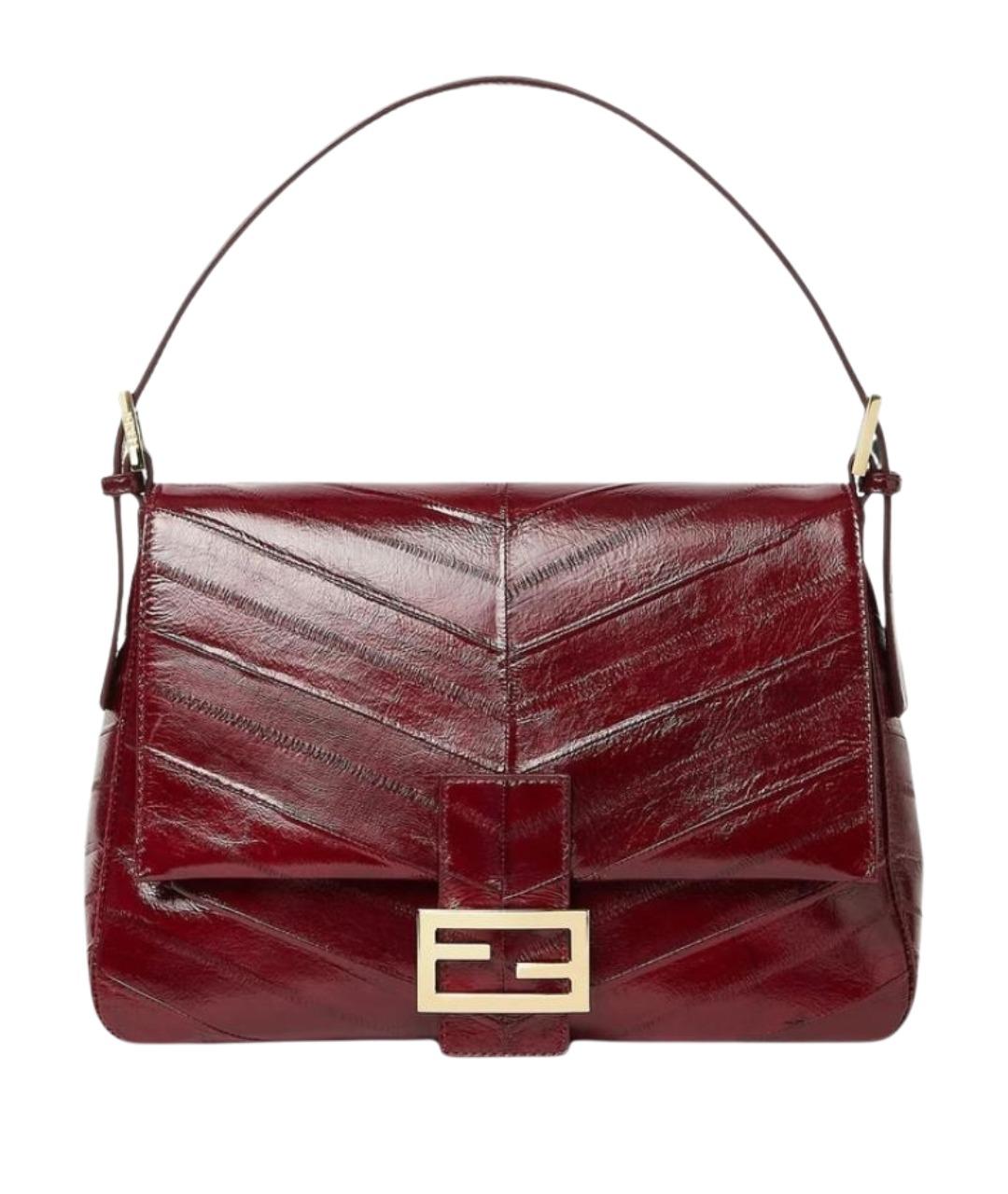 FENDI Бордовая сумка через плечо, фото 1