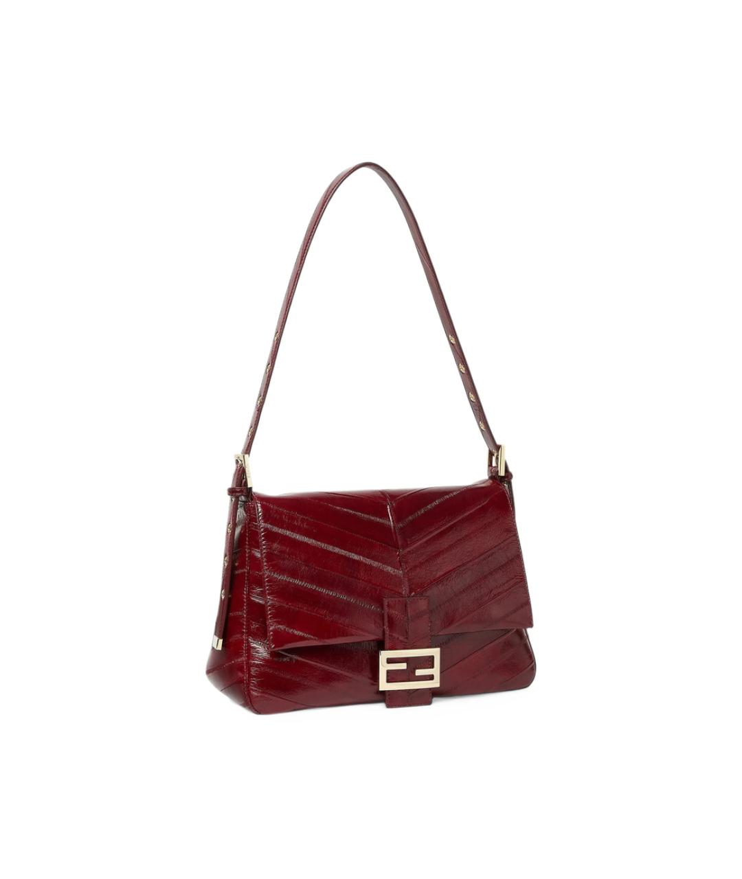 FENDI Бордовая сумка через плечо, фото 4