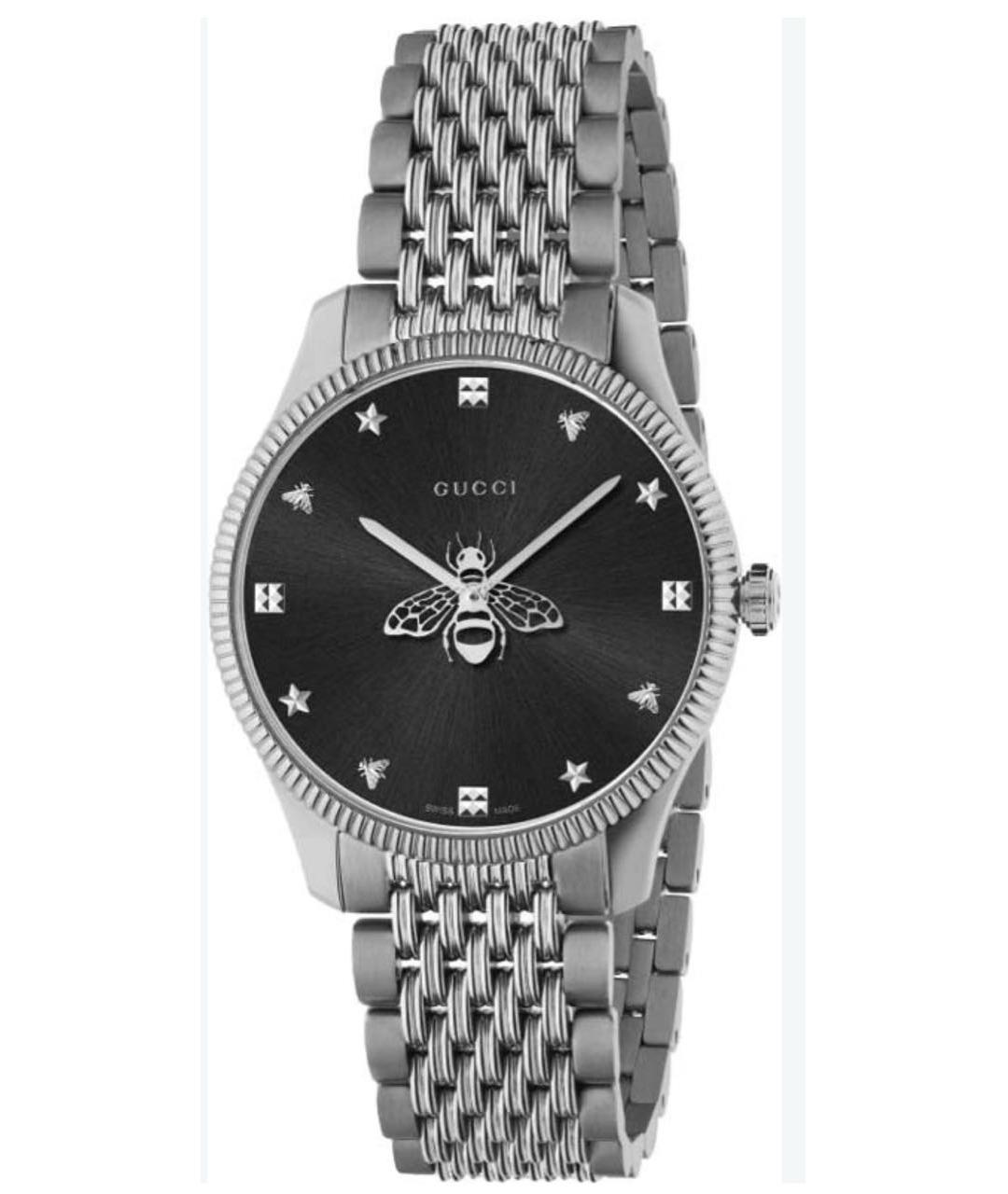 GUCCI Серебряные стальные часы, фото 9
