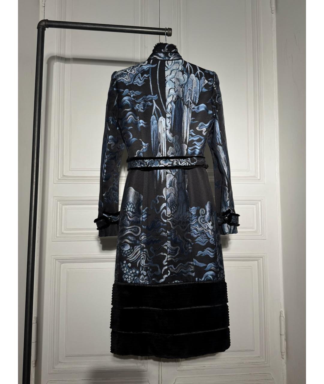 SAINT LAURENT Голубое пальто, фото 2