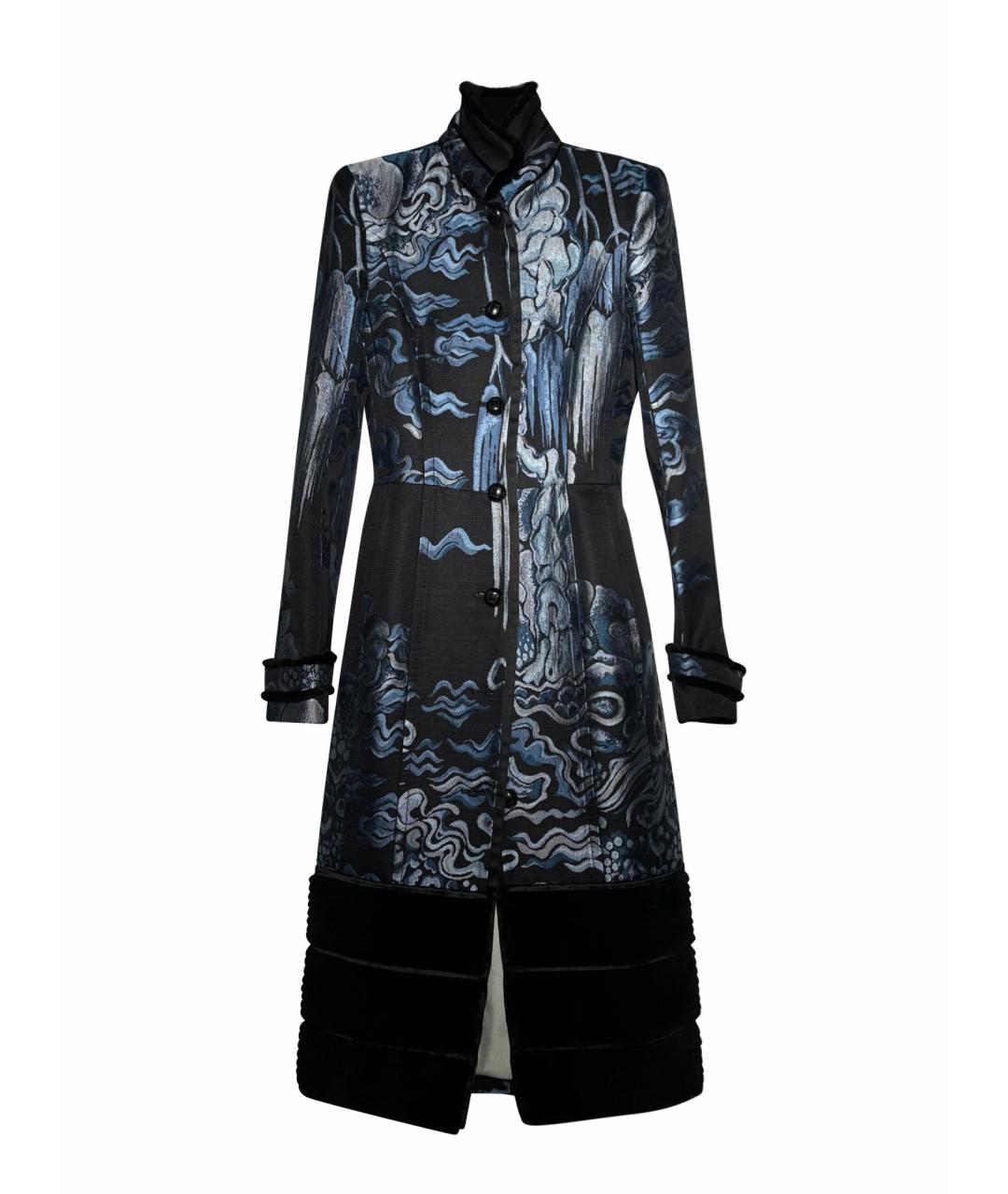 SAINT LAURENT Голубое пальто, фото 1