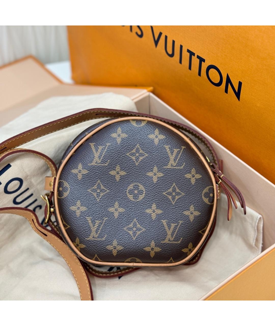 LOUIS VUITTON Коричневая сумка через плечо из канвы, фото 7