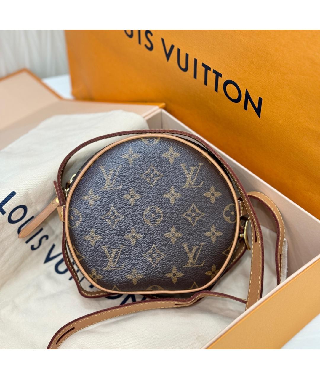 LOUIS VUITTON Коричневая сумка через плечо из канвы, фото 3