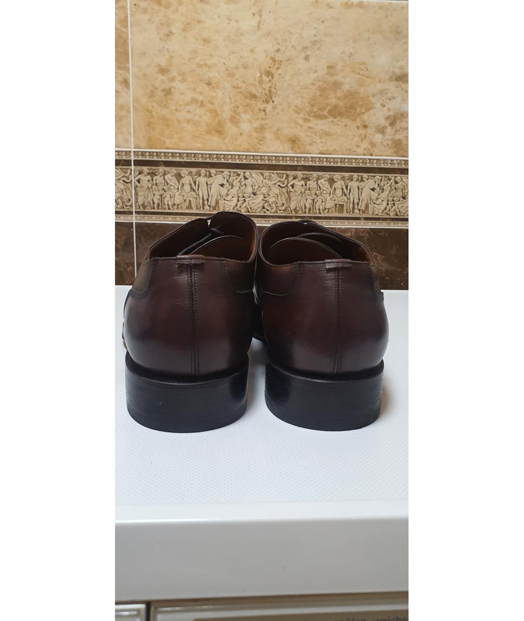 BALLY Коричневые кожаные туфли, фото 4