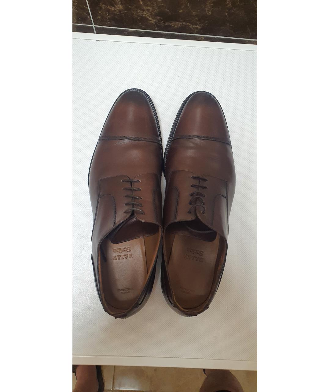 BALLY Коричневые кожаные туфли, фото 3