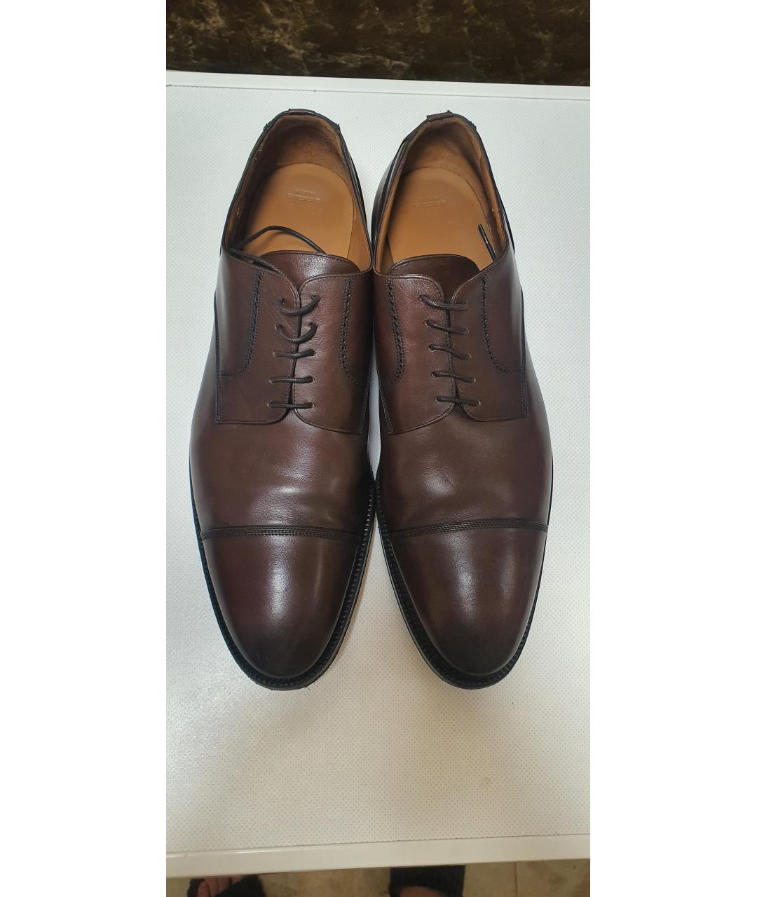 BALLY Коричневые кожаные туфли, фото 2