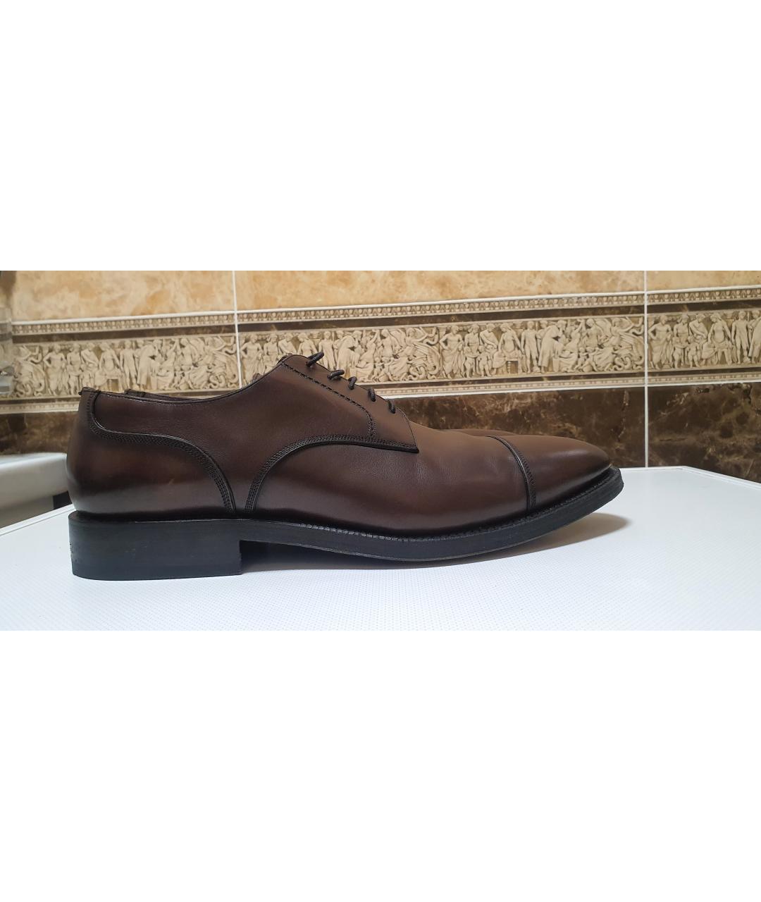 BALLY Коричневые кожаные туфли, фото 9