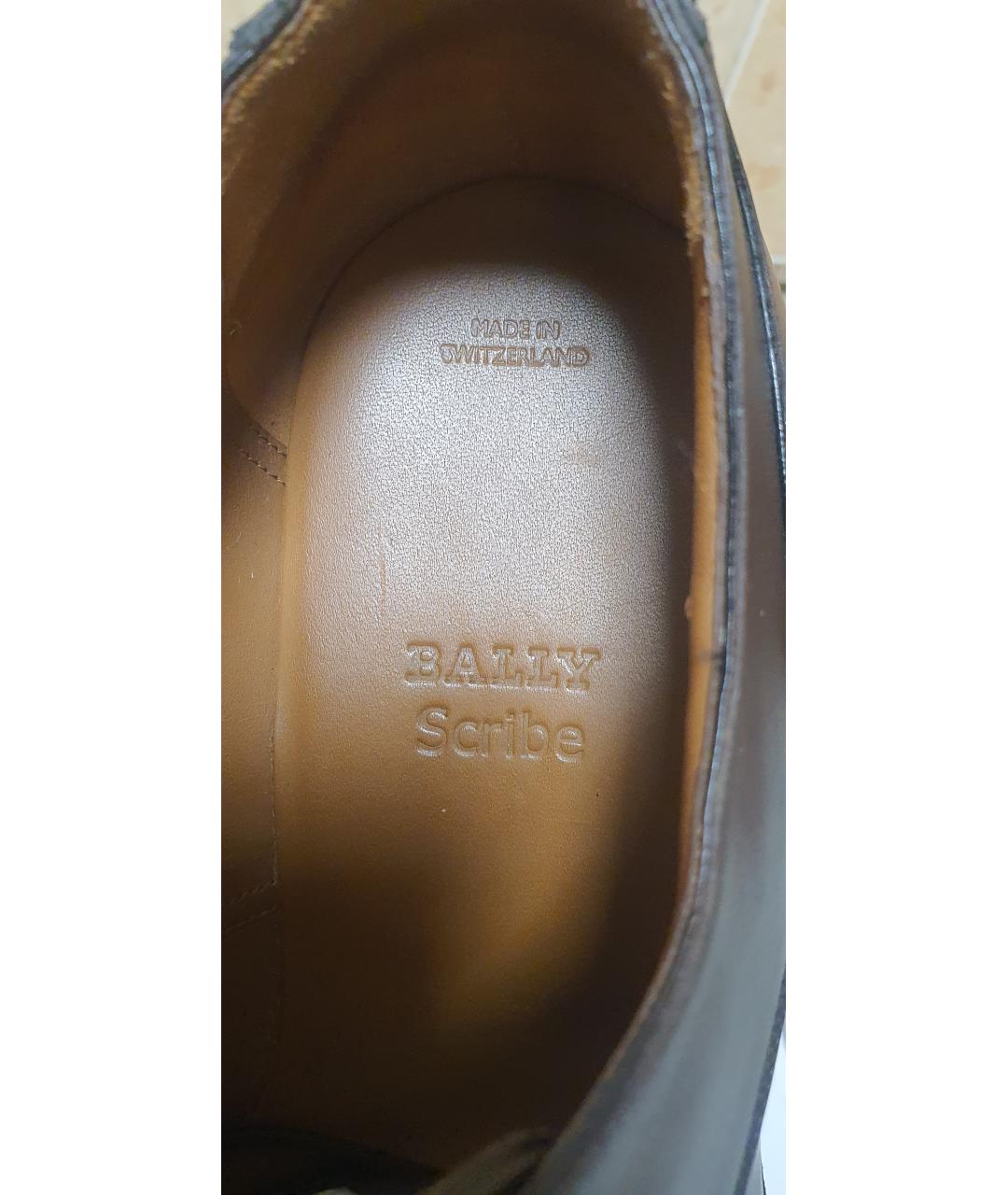 BALLY Коричневые кожаные туфли, фото 7